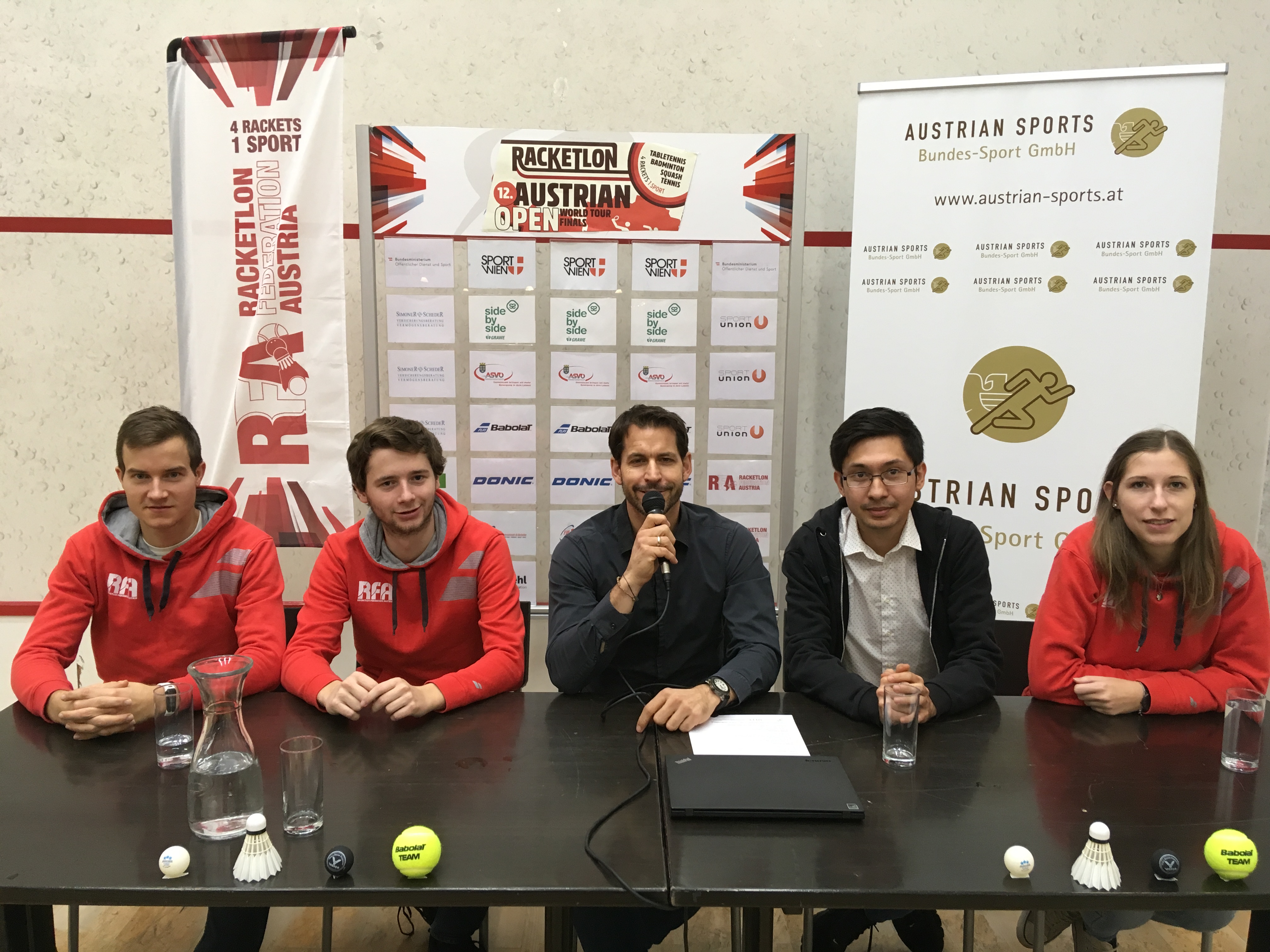 Pressekonferenz 12. Austrian Open - World Tour Finals presented by GRAWE  sidebyside - RFA